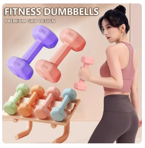 58% OFF 2Pcs Dumbbell Fitness Equipment Stable Durable Dumbbell Weight Bodybuilding Training at Home For Women Fitness Equipment