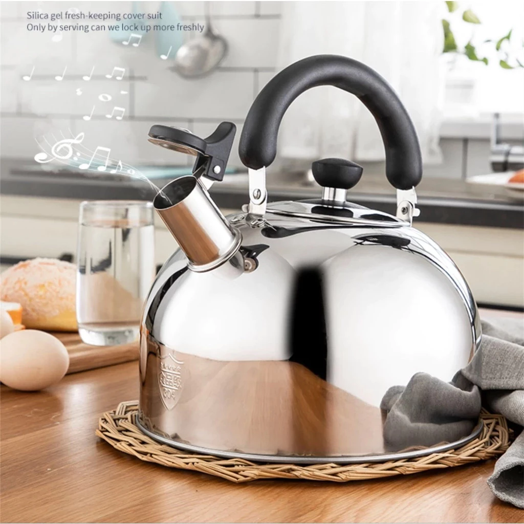 14% OFF 【COD】Premium 3L (3000ml) Stainless Steel Whistling Tea Kettle - Loud Stovetop Whistle