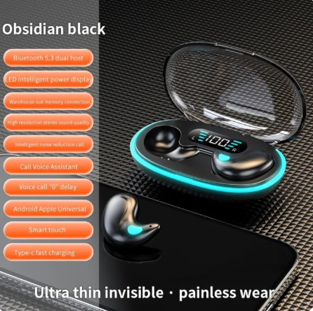 69% OFF X55 Sleeping Earbuds original Invisible Mini Wireless Bluetooth Earbuds Newest Light Sport Game Headphones IPX7 Waterproof Noise HD Call For Work live streaming