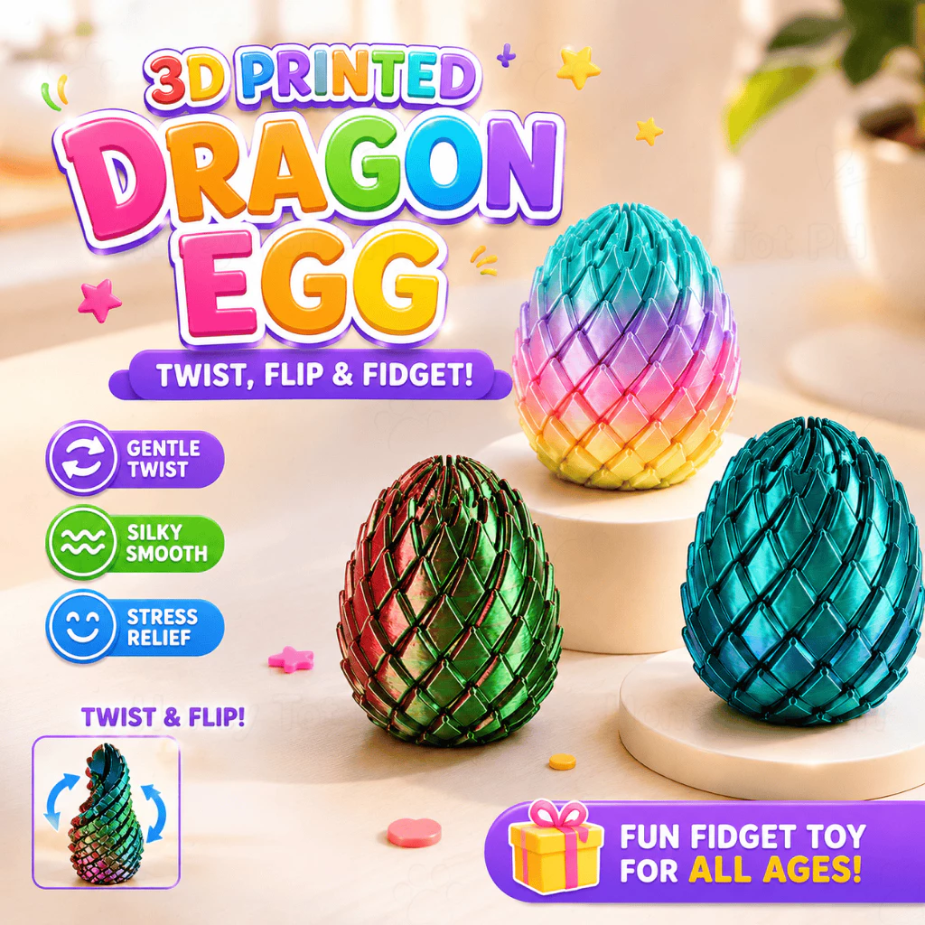 55% OFF 3D Printing Decompression Dragon Egg Toy Children's Puzzle Transformable Slime Ball Dragon Scale Egg