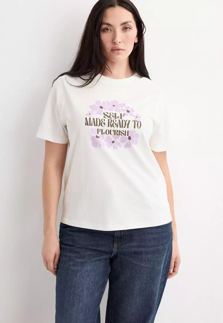 50% OFF Printed Cotton-Blend T-Shirt