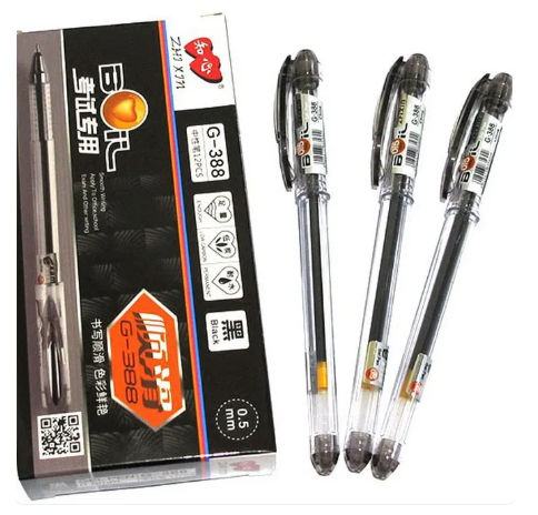 40% OFF Boil 0.5mm G-388 Gel Ink Pen Ballpen Black/Blue/Red 12pcs/box School Office Supplies