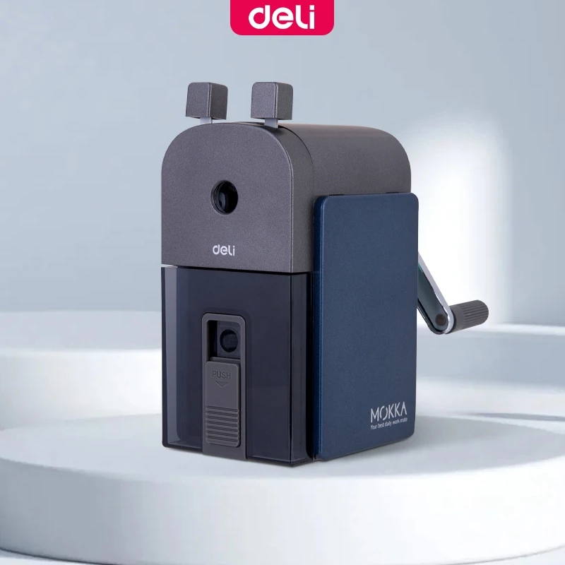 48% OFF Deli Heavy-Duty Metal Dual Hole Pencil Sharpener for Standard School Supplies ER10244