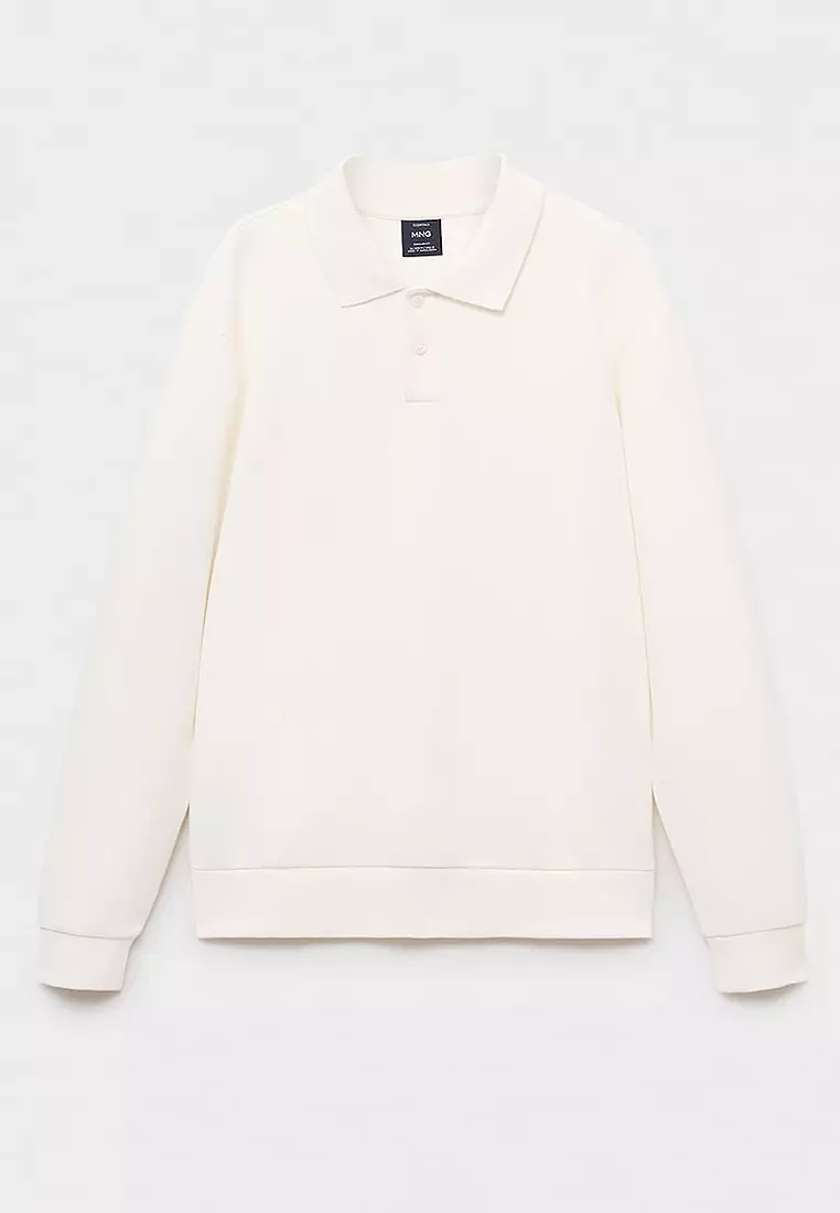43% OFF MANGO Man Regular-Fit Polo Sweatshirt