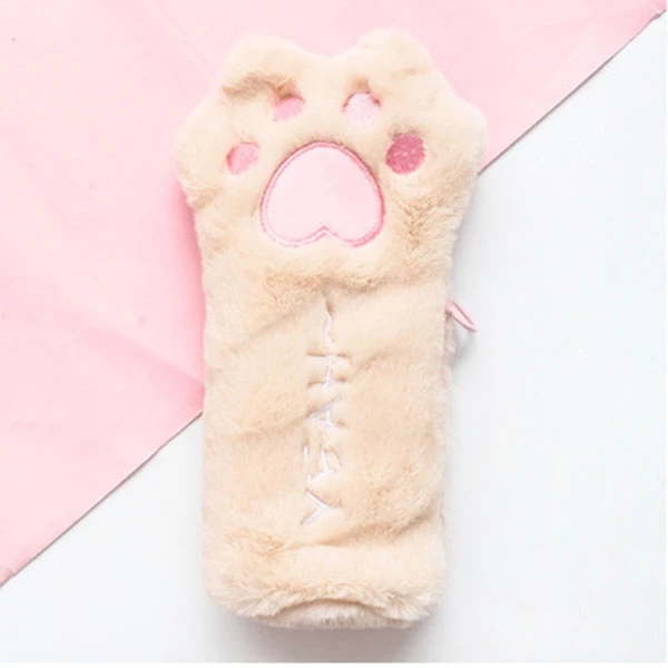 51% OFF 1Pc ins Cute Cat's Paw Pencil Bag, Small Fresh Large Capacity Pencil Bag, Creative and Cute Storage Pencil Bag, Stationery, School