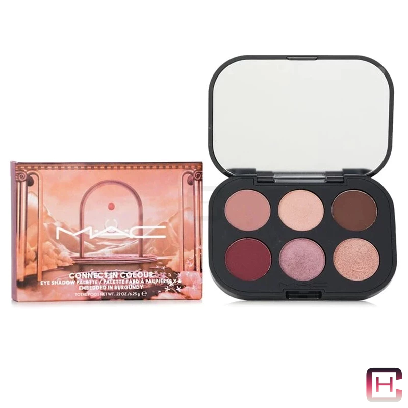 AFTER VOUCHER DISCOUNT ONLY MAC Connect In Colour 6 Pan Eye Shadow Palette effortless application buildability bendability(6.25g)