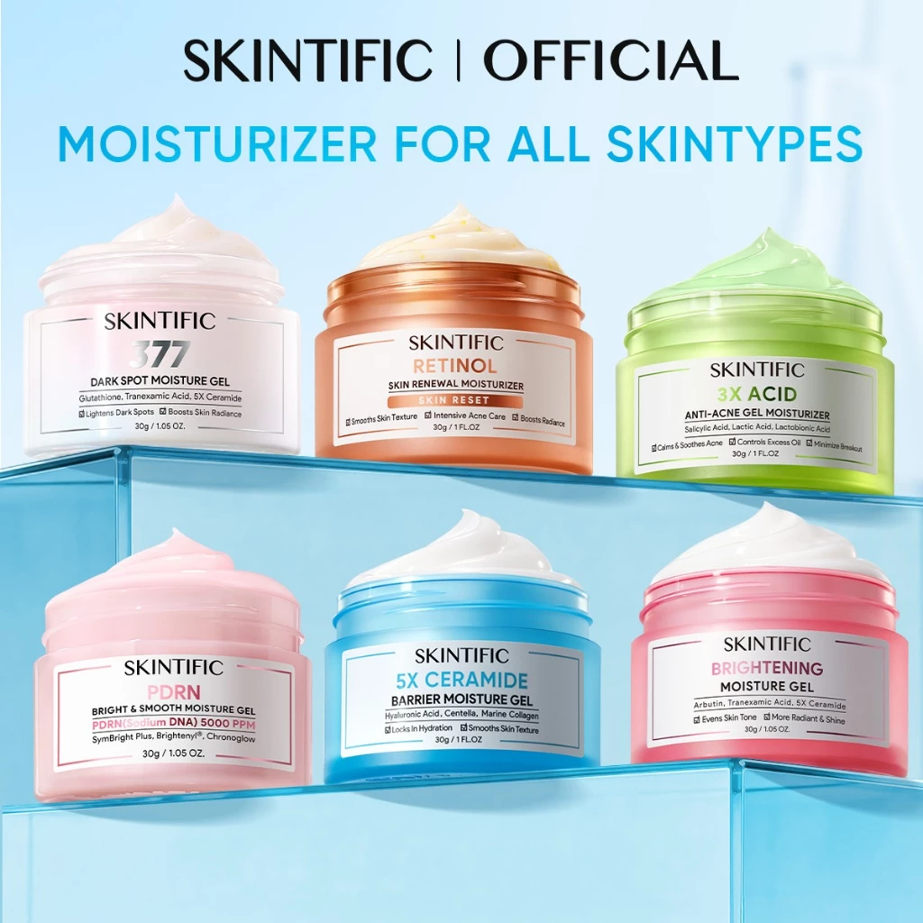 55% OFF SKINTIFIC Moisturizer | 5X Ceramide Repair, Niacinamide Brightening, 377 Dark Spot, Retinol Renewal