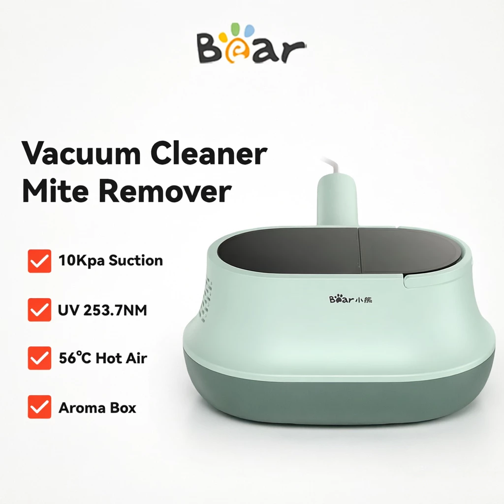 46% OFF Bear Electric Mite Vacuum Cleaner Handheld Bed Vacuum Cleaning Machine Household Home UV Sterilizer
