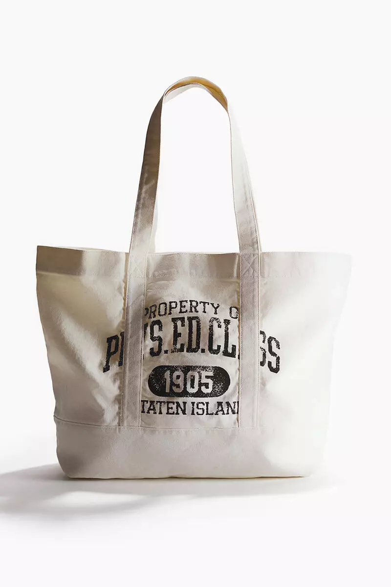 10% OFF H&M Printed canvas tote bag
