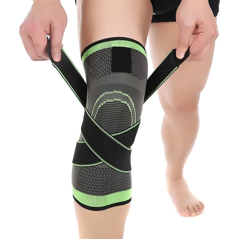 47% OFF 1PC Sports Knee Pads Elastic Nylon Compression Bandage Fitness Basketball Knee Support Protector
