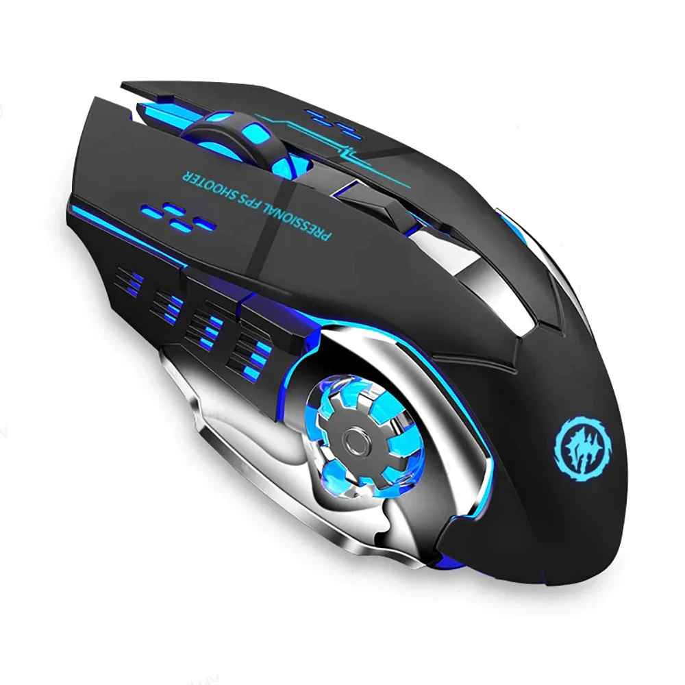 50% OFF [Manila Stock] Silent Gaming Mouse Rechargeable Wireless Mouse 2.4GHz USB Bluetooth Backlight Ergonomic Silays Euse For Laptop