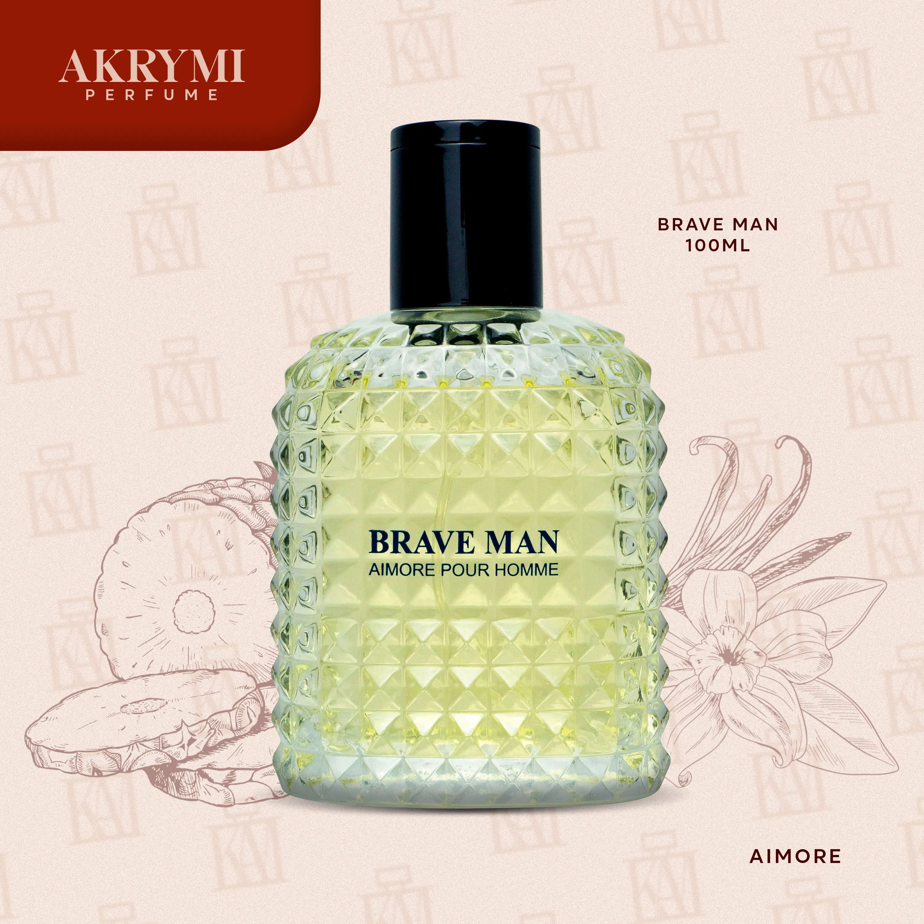 47% OFF AIMORE Brave Man 100ml Perfume Eau de parfum for Men Pineapple