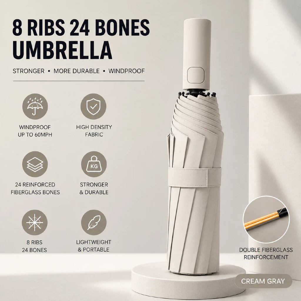 53% OFF VIVENA 8 Ribs/10 Ribs/24 Ribs payong Foldable Automatic UV Protect Umbrella Waterproof Payung