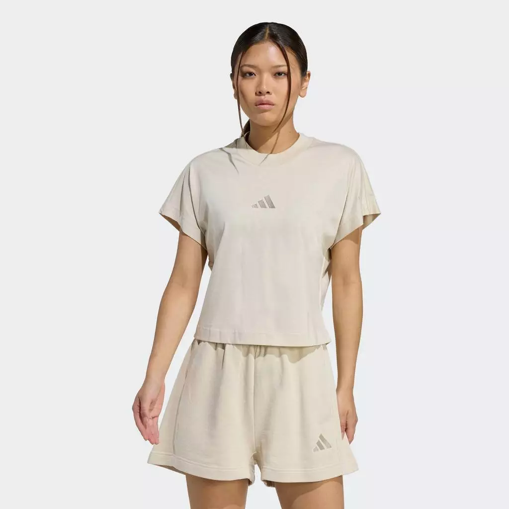 40% OFF adidas Lifestyle ALL SZN Tee Women Beige JY7811