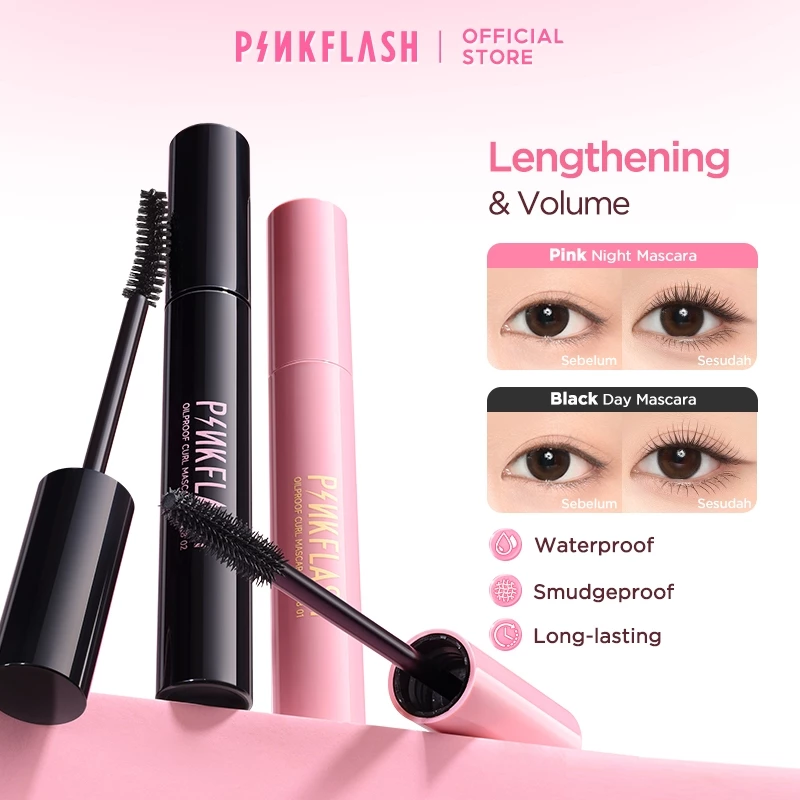 76% OFF PINKFLASH Waterproof Mascara Smudge-proof Long Lasting Eye Makeup