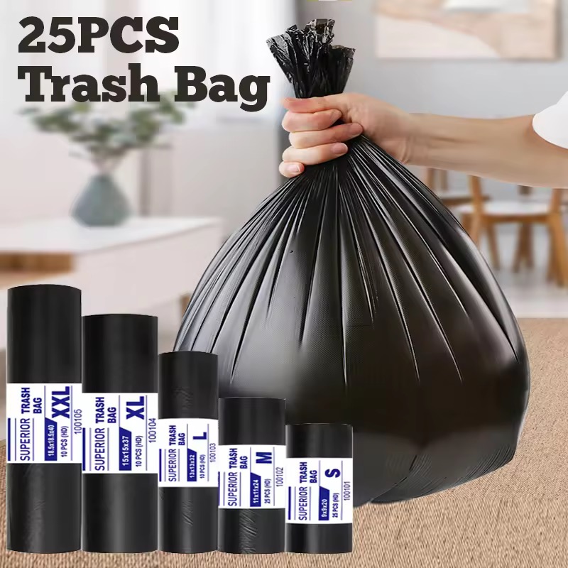 81% OFF Large Garbage Bag Makapal Plastic Roll Trash Bag Pouch Bag of Thickened And Enlarged High Quality Portable Disposable