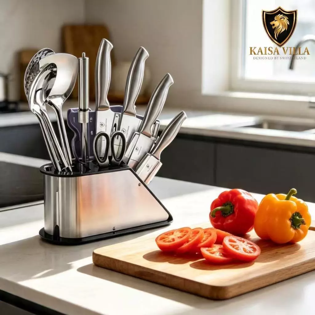 22% OFF Kaisa Villa knife set with stand stainless steel kitchen knife set with holder chef knife organizer