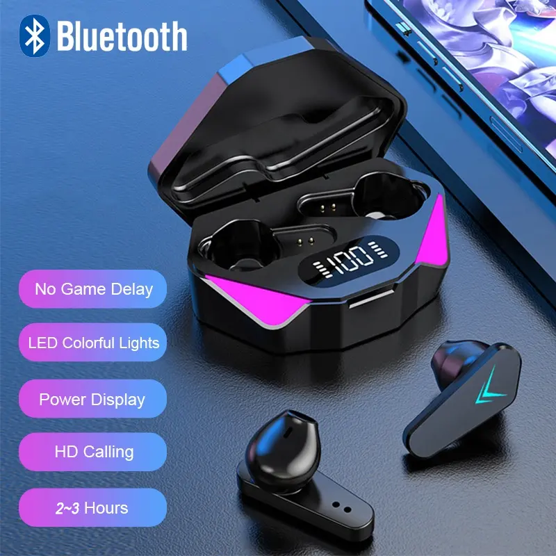 87% OFF X15 TWS Wireless Earbuds In Ear Bluetooth Earphones for Gaming Headset Noise Cancelling Hifi Bass with Built-in Microphone