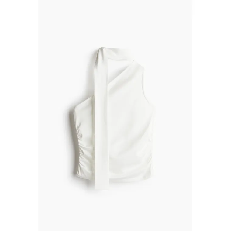 70% OFF H&M | Spring Elastic Drape Asymmetric One-shoulder Cami