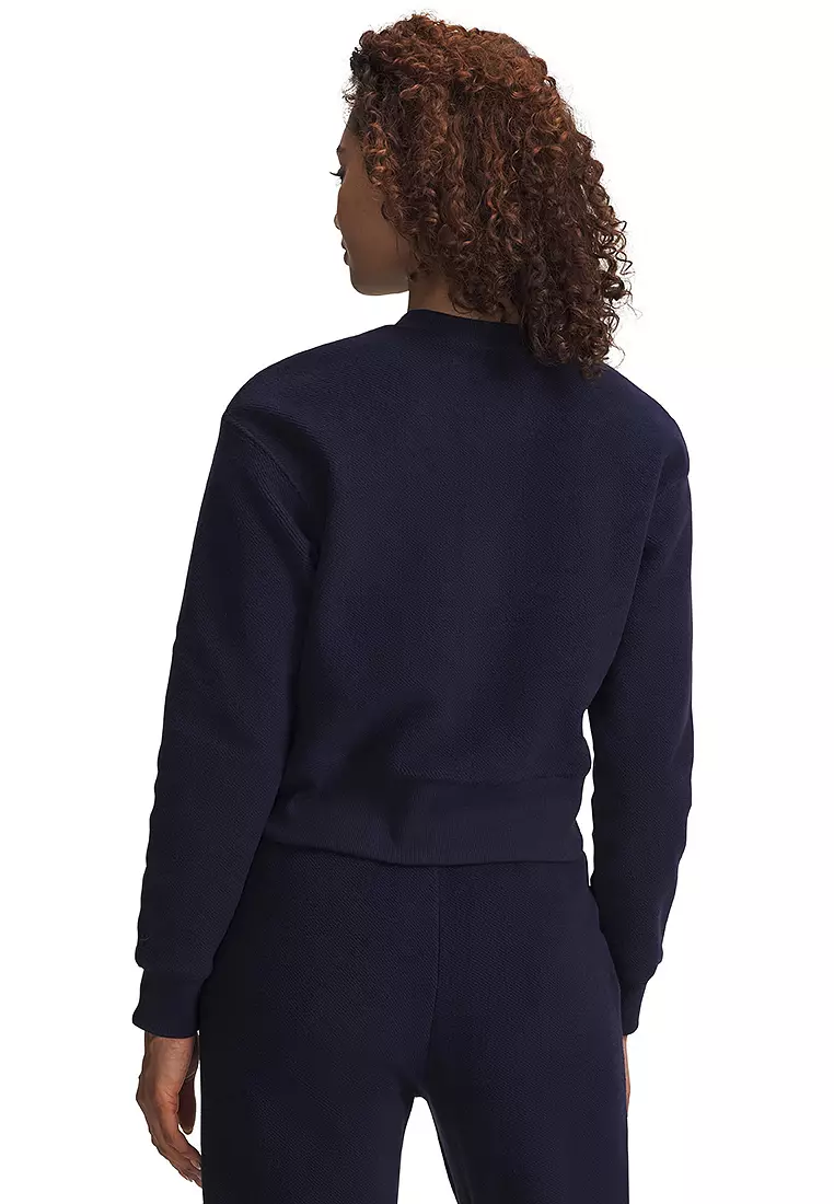 69% OFF Under Armour Icon Terry Varsity Crew Sweatshirt