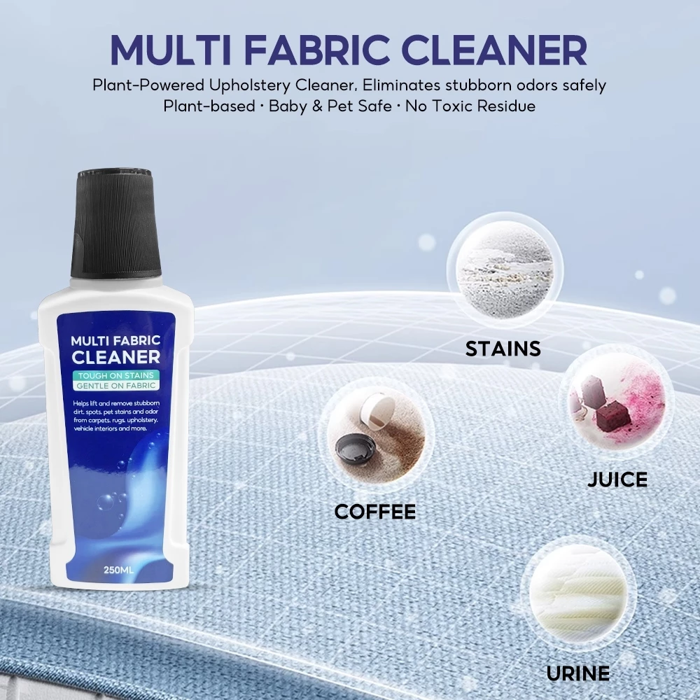 47% OFF [NEW] 250ml Portable Deep Clean Multi-Fabric Cleaner Powerful Stain Removal Gentle on Fabric