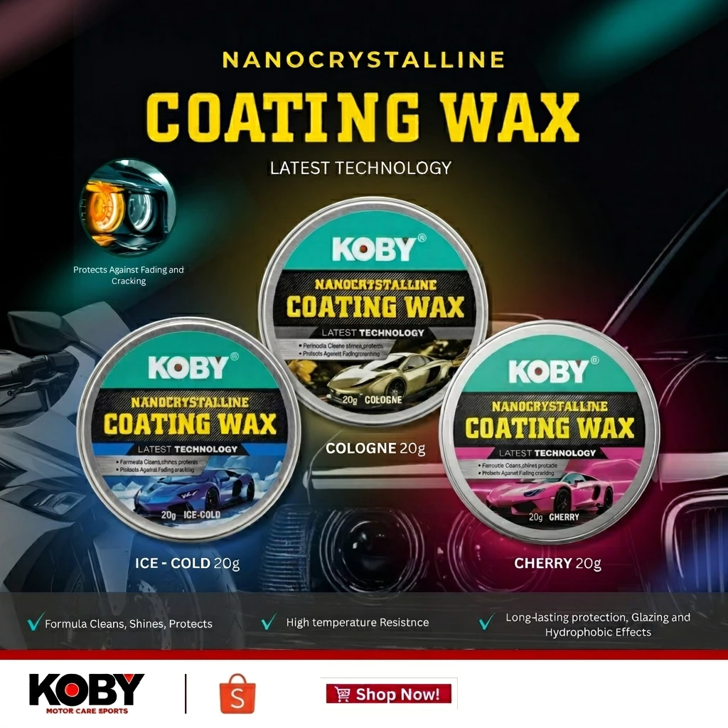 50% OFF Koby Nanocrystalline Coating Wax 20g – Enhanced Shine with 3 New Scents