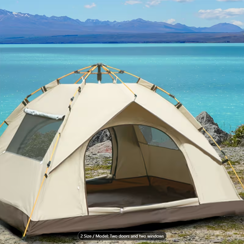26% OFF Outdoor Automatic Quick Opening Tent, Automatic Sun Protection Tent, Fishing Beach Sunshade, 4-Person Camping Tent, Portable Fishing, Hiking, Mountaineering, Hunting
