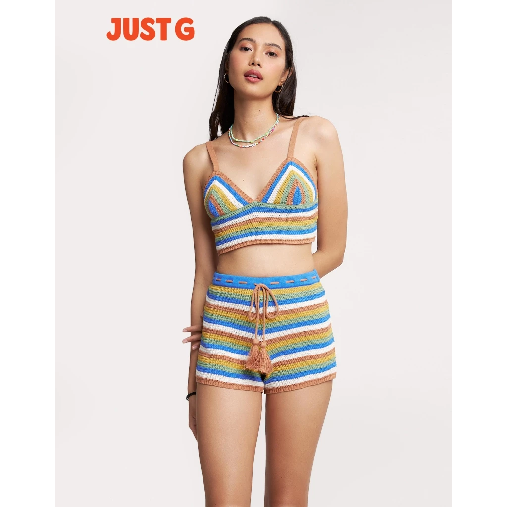61% OFF Just G Crochet Tank and Shorts Set