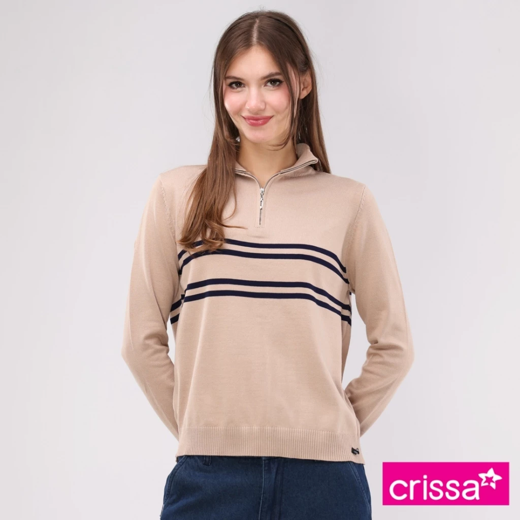 53% OFF Crissa Knitted Textured Long Sleeves Blouse CSLT14-0050 [Blouse for women]