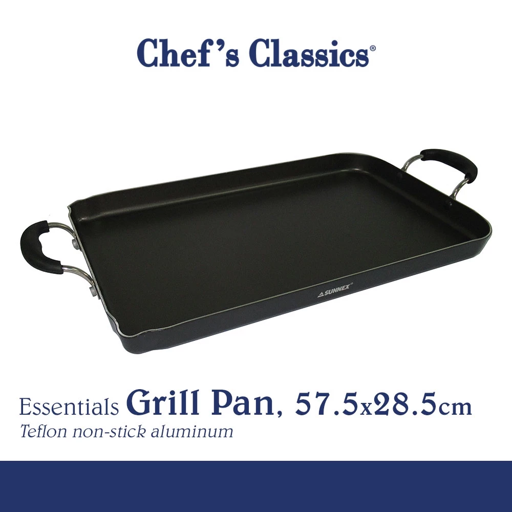 40% OFF Chef's Classics Essentials Non-Stick Grill Pan, 57.5x28.5cm