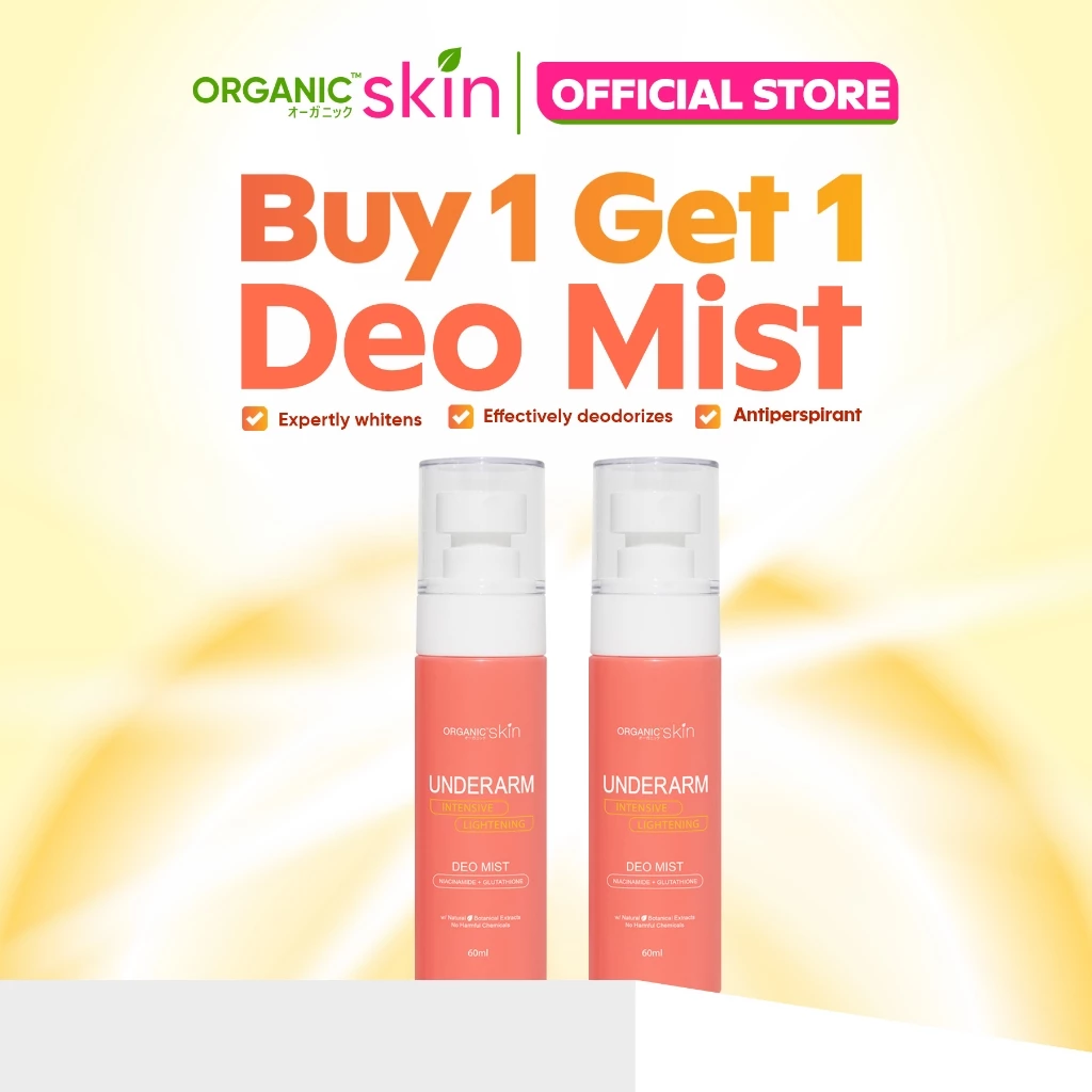 28% OFF Organic Skin Japan Intensive Whitening Underarm Deo Mist Deodorant Spray (60ml) Set of 2
