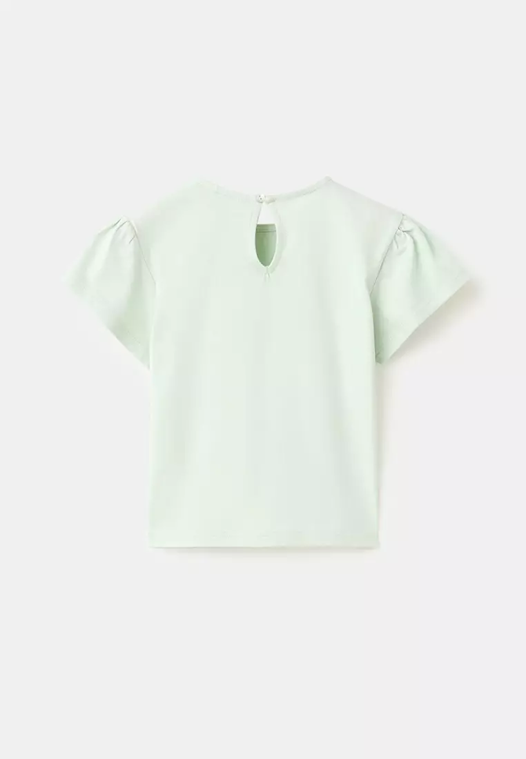 50% OFF T-Shirt with Flower Detail