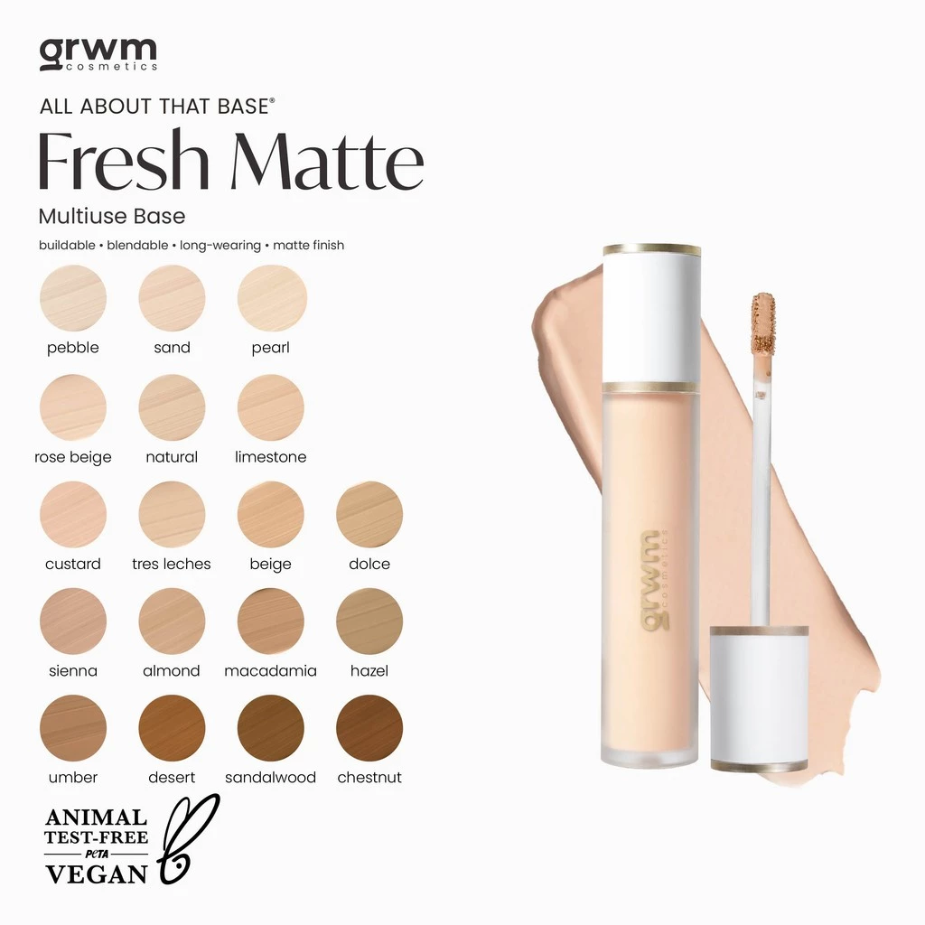 63% OFF GRWM Cosmetics Fresh Matte Multiuse Base - Skin Tone Shades