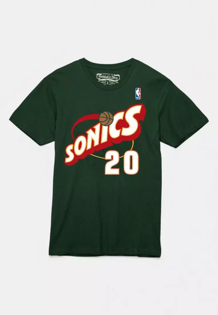 20% OFF Mitchell & Ness #20 Gary Payton Super Sonic - Player Name & Number Tee