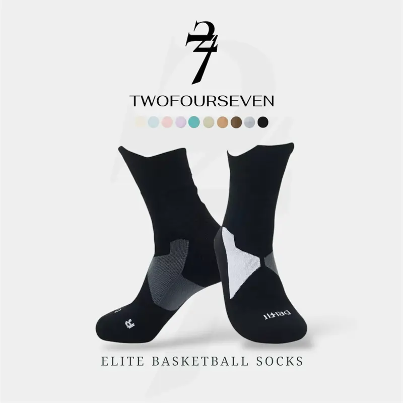55% OFF 247CLUB Original high quality Men basketball socks for men midcut Elite socks for men