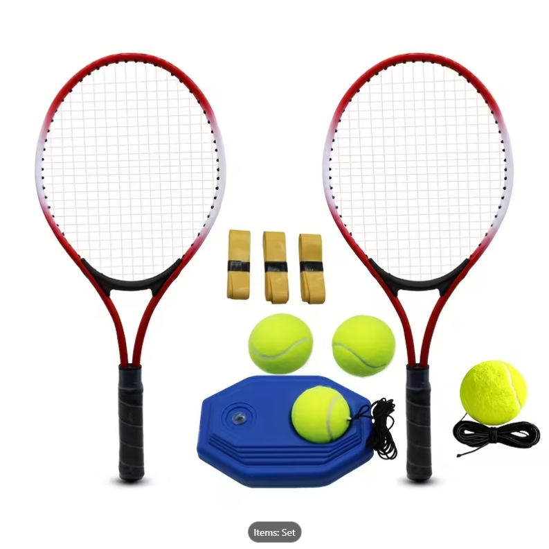 64% OFF A Set of Tennis Rackets for Individual Training, Featuring an Automatic Rebounder for Beginners