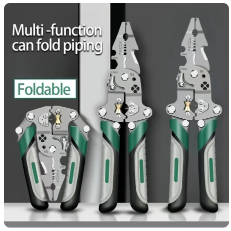 60% OFF 26 in 1 Wire Stripper Electrician Hand Tool Folding Wire Stripping Pliers For Cutting Crimping Screwdriver Multifunctional Wire Cutter Heavy Duty Foldable Plier
