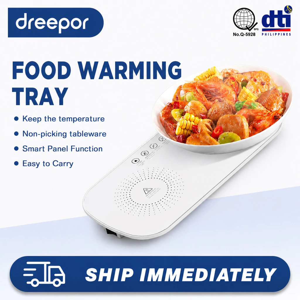 66% OFF Dreepor Electric Food Warming Tray Adjustable Temperature Warm Plate Fast Heating Food Warm Dishes