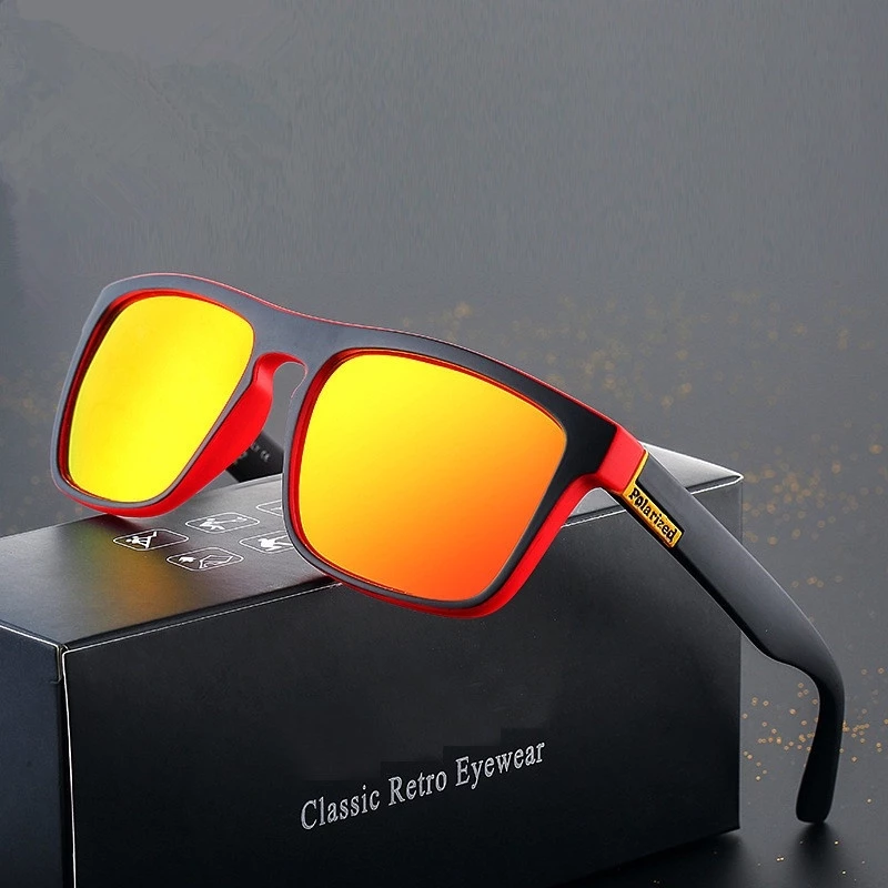 42% OFF Polarized Sport Sunglasses Men Women Cycling Shades Square Frame Eyewear Male Goggle UV400