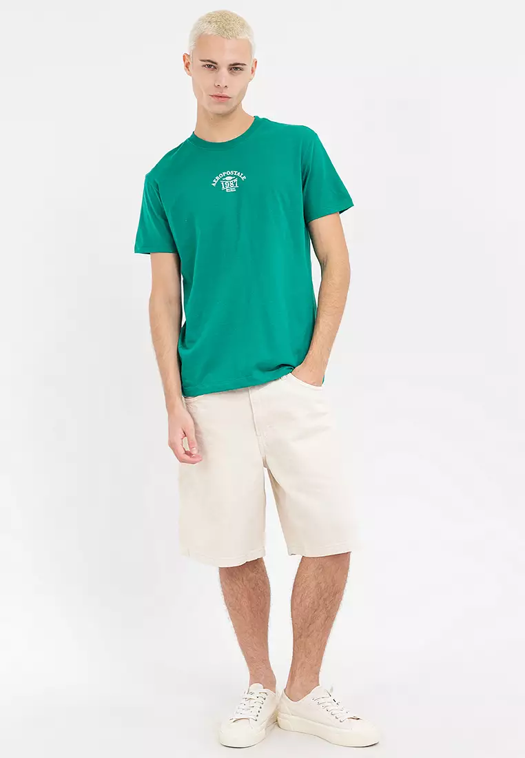 50% OFF Aeropostale Men's 1987 High Density Logo Tee