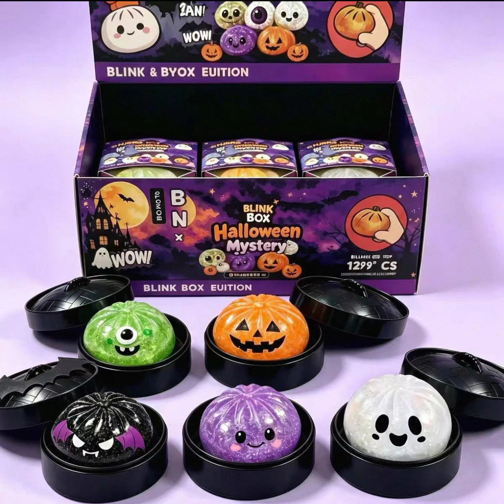 34% OFF Siopao Dumpling Halloween Blind Box Squishy Toy Ghost Pumpkin PH Ready Stock