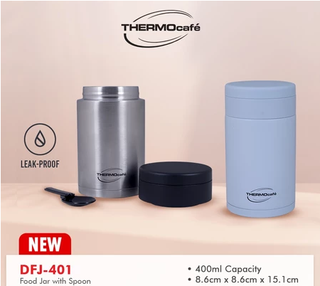 700+ w/ Vouchers! Thermocafe Food Jar with Spoon 0.4L DFJ-401