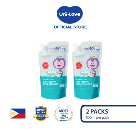 30% OFF UniLove Baby Bottle Cleanser 500ml Pack of 2