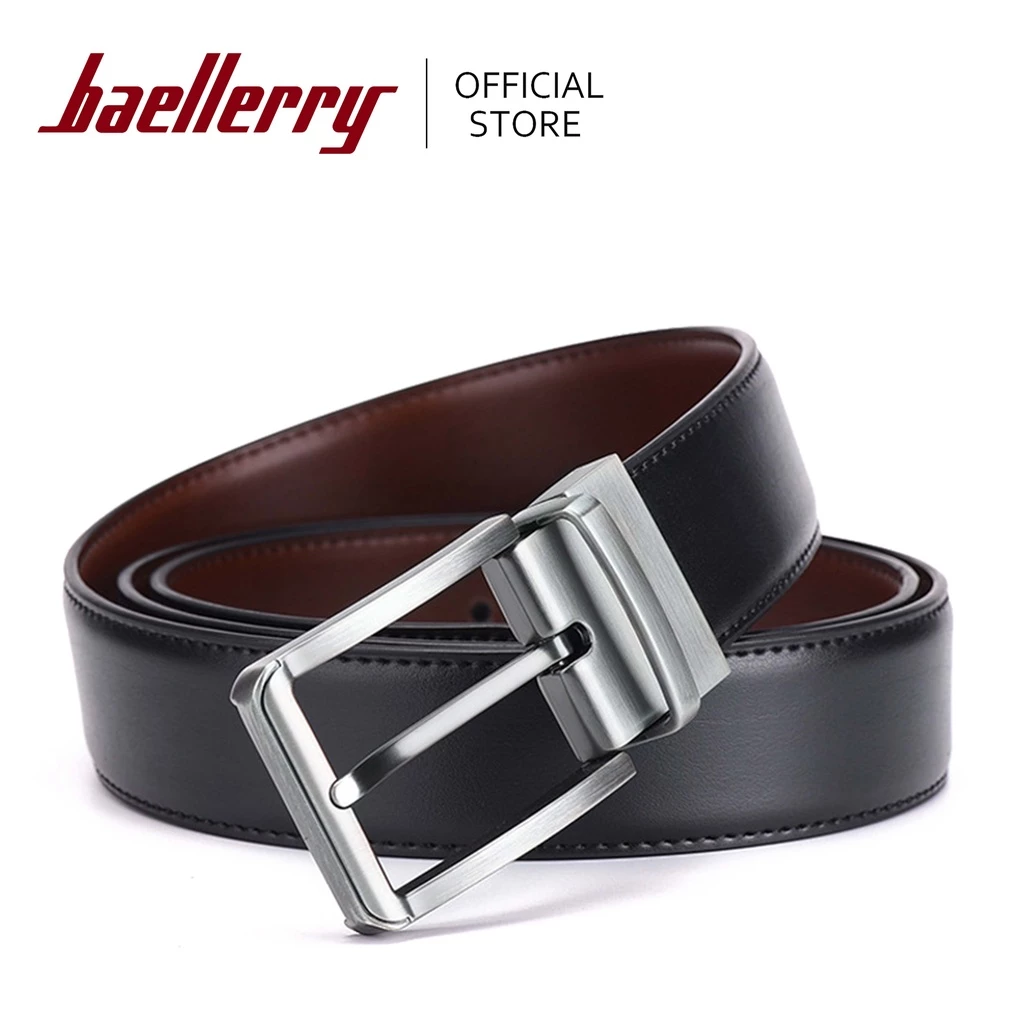 29% OFF Baellerry Reversible Belt, High Quality Pin Buckle Double-sided Belt, Classic Casual Style Men Belt