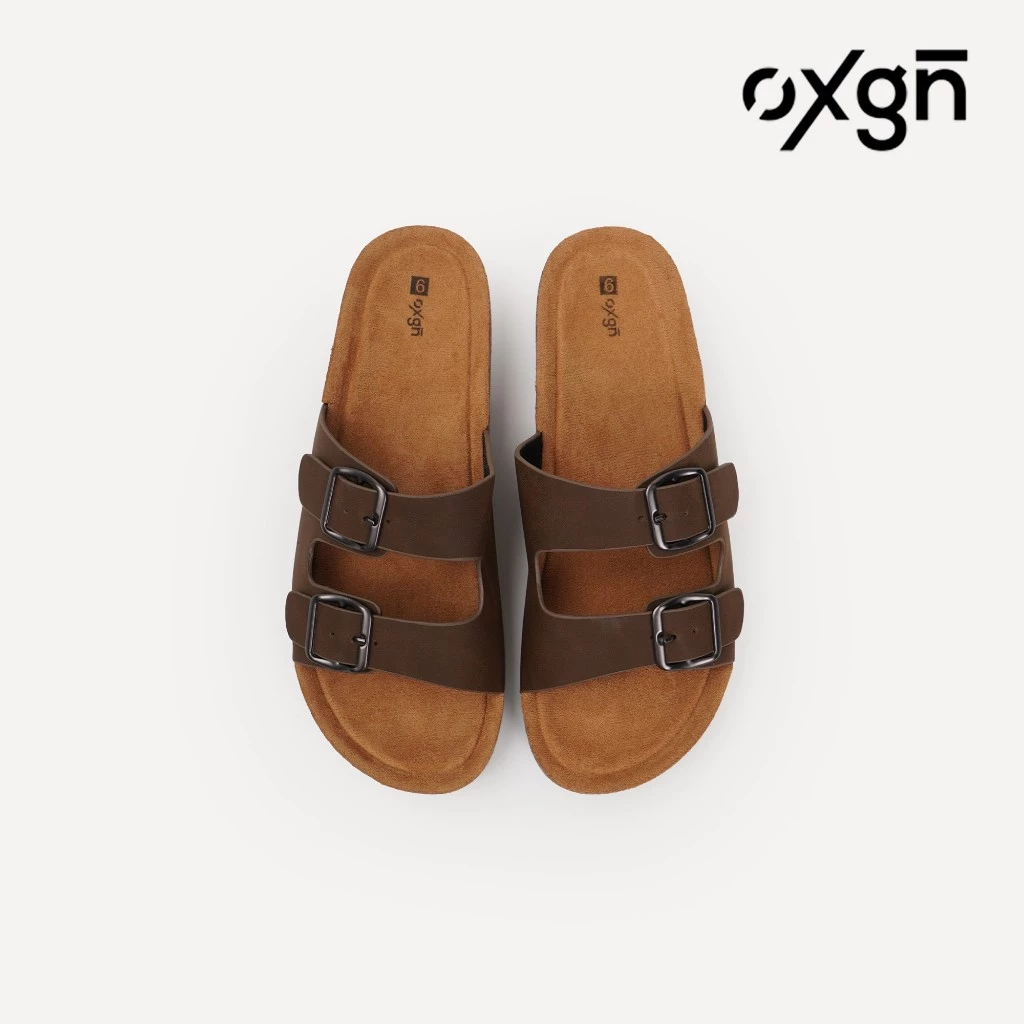12% OFF OXGN Double Band Cork Sole Slides For Men