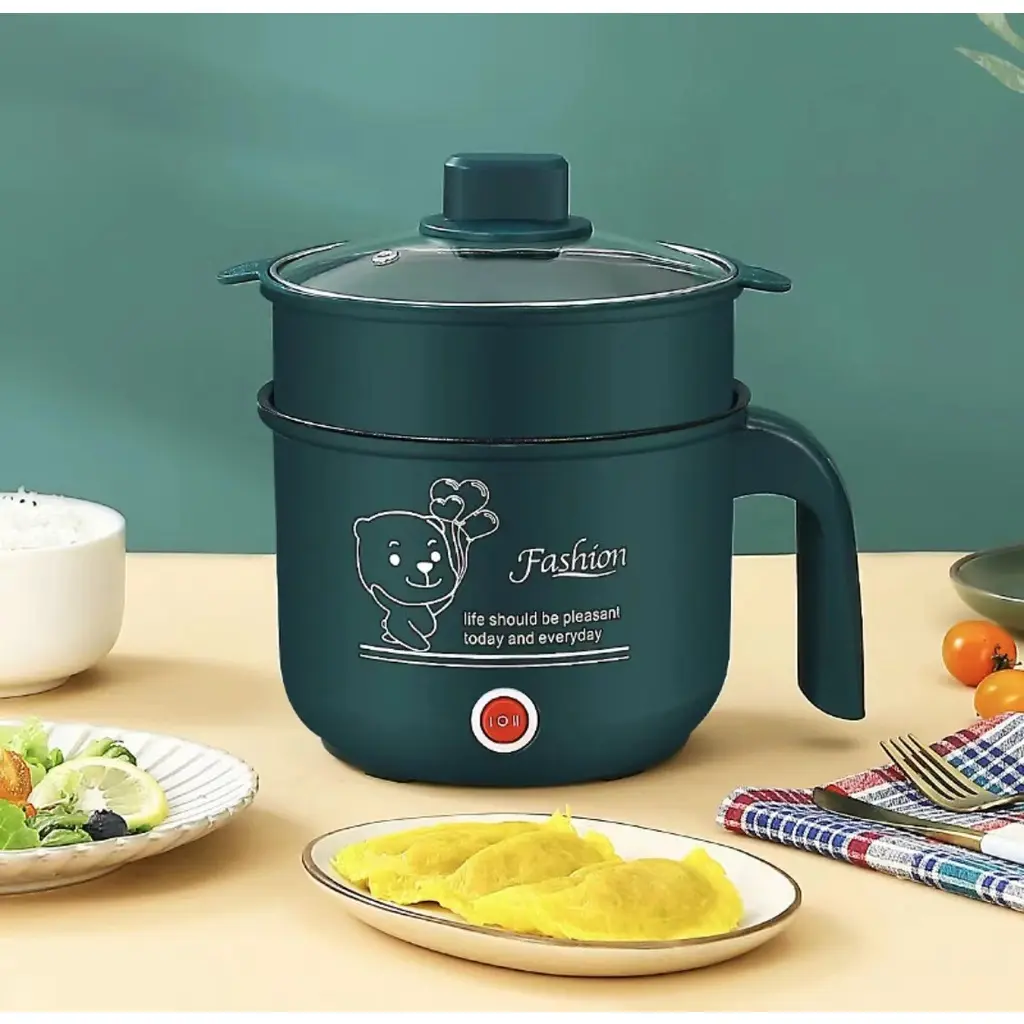 51% OFF Mini Rice Cooker 1.8L Non-stick Inner pot Electric Heating Pot Multi-function Cooker Easy Clean Design