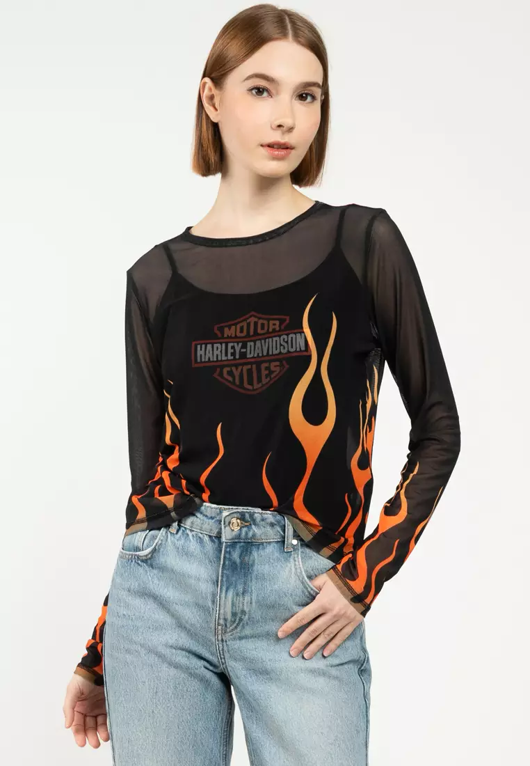 25% OFF Harley-Davidson® Flames For Days Mesh Top