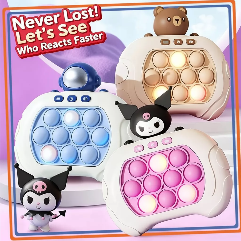 35% OFF Pop It Game Machine Educational Quick Push Game Console For Kids Electric 4 Modes Children's Toys