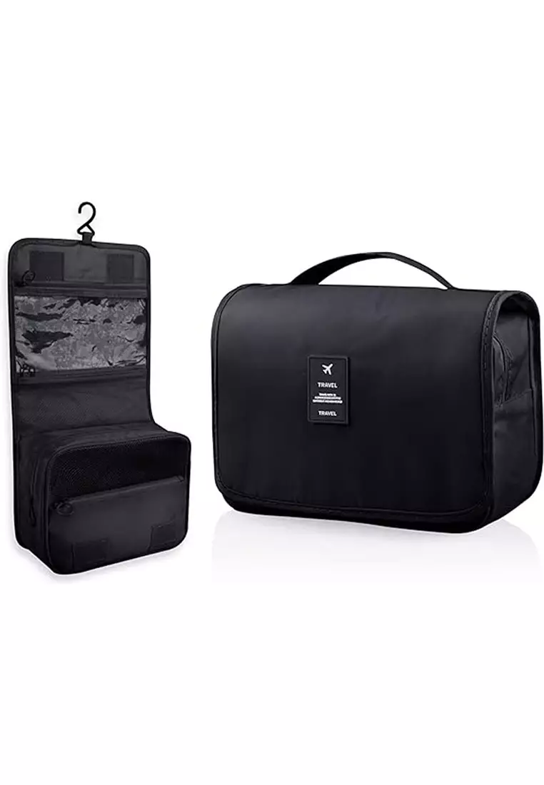 62% OFF Toiletry Cosmetic Organizer Bag 24x20x8cm Black