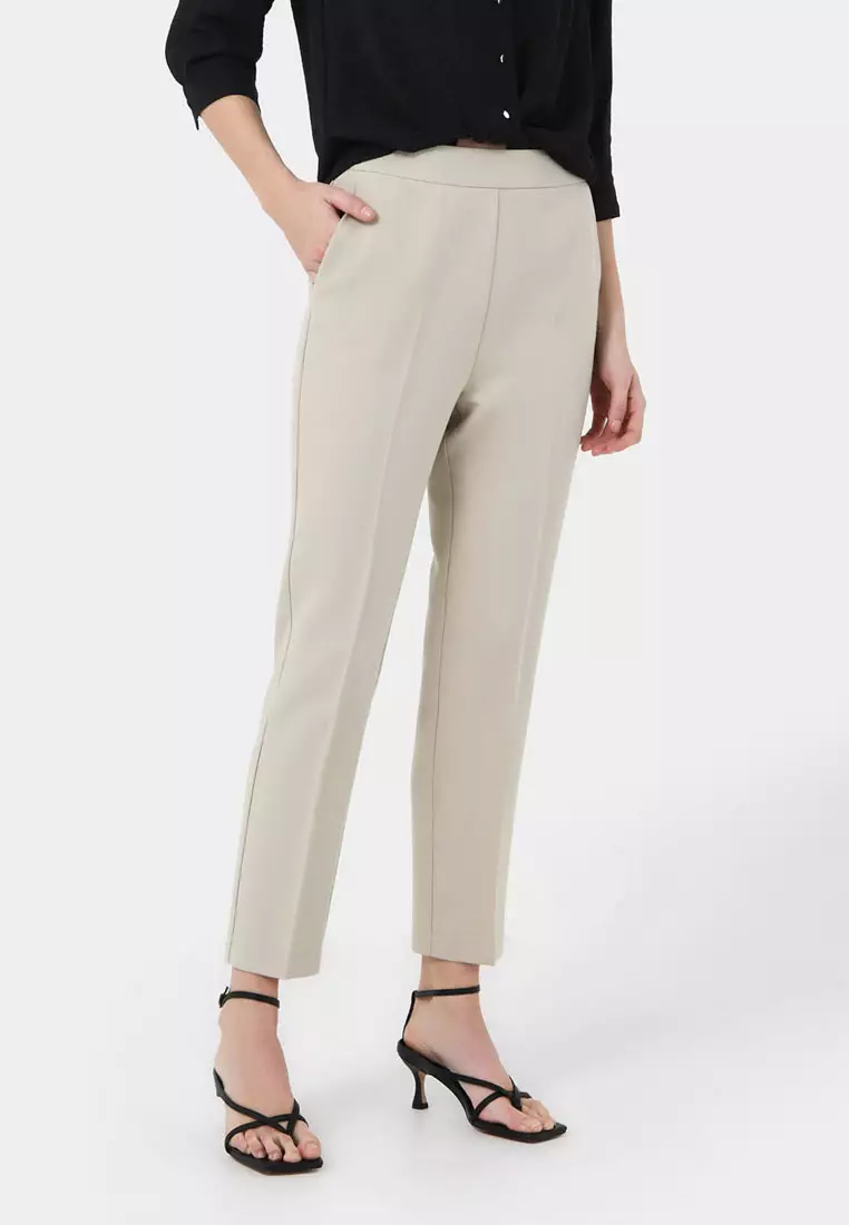 64% OFF FORCAST Zeny Slim Fit Cropped Pant